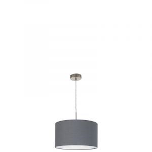 Tkanina nowoczesna lampa wisząca szara, Abano