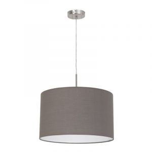 Tkanina nowoczesna lampa wisząca antracytowa, Abano
