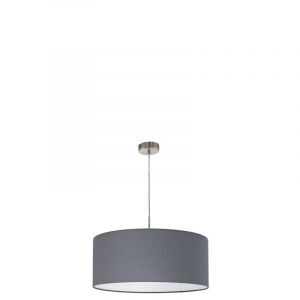 Tkanina nowoczesna lampa wisząca szara, Abano