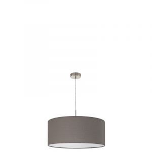 Tkanina nowoczesna lampa wisząca antracytowa, Abano