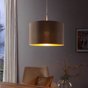 Tkanina nowoczesna lampa wisząca złota, Terme