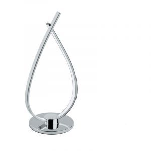 Plastikowa nowoczesna lampa stołowa chromowana, Therese, 14W, 3000K LED, z przełącznik