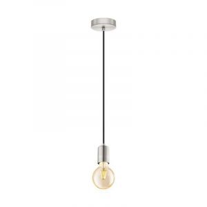Metalowa lampa wisząca niklowa, Christel