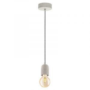 Metalowa lampa wisząca szara, Christel