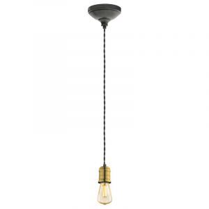 Metalowa vintage lampa wisząca złota, Christel