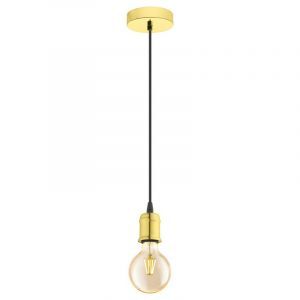 Metalowa vintage lampa wisząca mosiądz, Christel