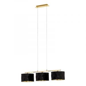 Tkanina design lampa wisząca czarna, Wessel