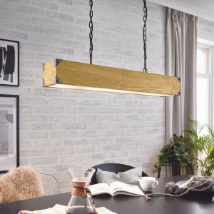 Drewniana lampa wisząca, Katrijn