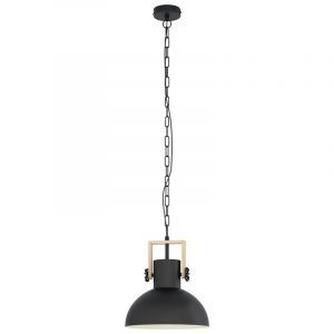 Metalowa industrialna lampa wisząca czarna, Elmira
