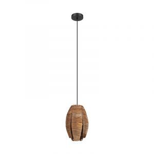 Drewniana lampa wisząca brązowa, Joyca
