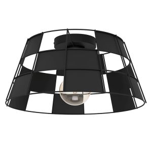 Aluminiowa lampa sufitowa czarna, Nelly