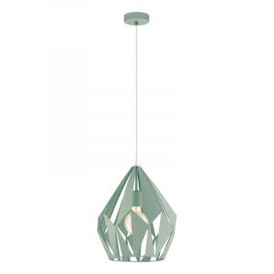 Metalowa design lampa wisząca zielona, Acri