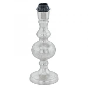 Aluminiowa design lampa stołowa bez abażur niklowa, Mason, z przełącznik