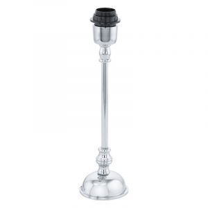 Aluminiowa vintage lampa stołowa niklowa, Mason, z przełącznik