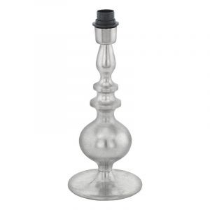 Aluminiowa design lampa stołowa bez abażur niklowa, Mason, z przełącznik