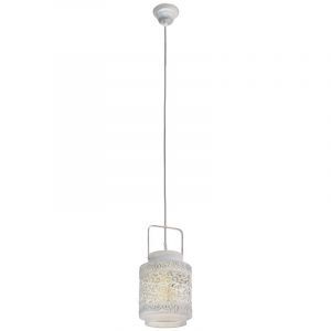 Stalowa orientalna lampa wisząca szara, Abdelrahman