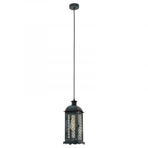 Metalowa retro lampa wisząca zielona, Abderrahman