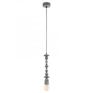 Drewniana lampa wisząca czarna, Abel