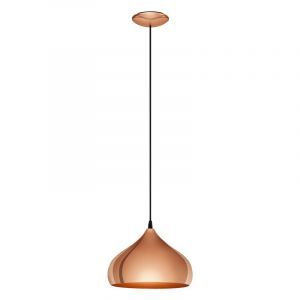 Metalowa retro lampa wisząca miedziana, Ancone