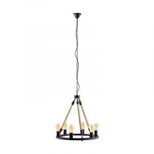 Metalowa retro lampa wisząca czarna, Admir