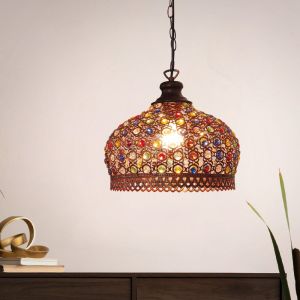 Metalowa orientalna lampa wisząca miedziana, Ahmad