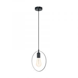 Metalowa retro lampa wisząca czarna, Aida