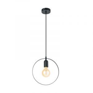 Metalowa retro lampa wisząca czarna, Aida
