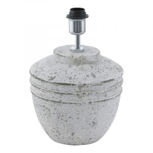 Ceramiczna lampa stołowa szara, Alana, z przełącznik