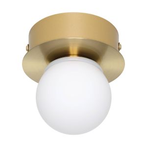 Stalowa nowoczesna lampa sufitowa złota, Escha, 3,3W, 3000K LED