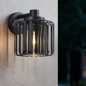 Aluminiowa industrialna lampa zewnętrzna czarna, Rebecca, IP65
