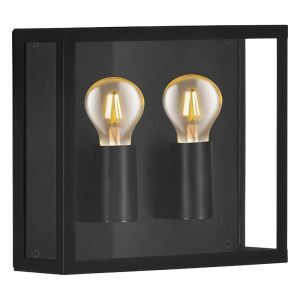 Aluminiowa nowoczesna lampa zewnętrzna czarna, Alihan, IP44