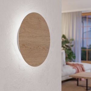 Drewniany nowoczesny kinkiet brązowy, Aisling, 9,2W, 3000K LED