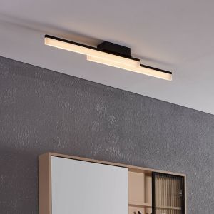 Aluminiowa nowoczesna lampa łazienkowa sufitowa czarna, Michelle, 11W, 3000K LED, IP44