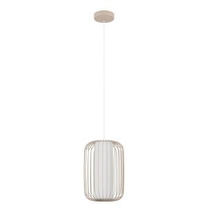 Aluminiowa industrialna lampa wisząca beżowa, Safira