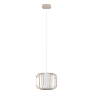 Aluminiowa industrialna lampa wisząca beżowa, Safira