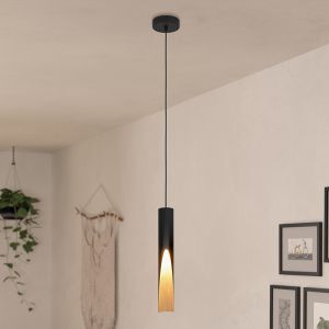 Aluminiowa nowoczesna lampa wisząca brązowa, Aloysius