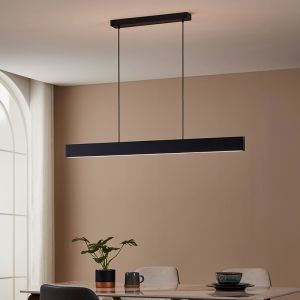 Aluminiowa nowoczesna inteligentna lampa wisząca czarna, Andrew, 19W, regulowana ciepła do zimnej bieli LED