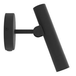 Aluminiowy nowoczesny kinkiet czarny, Aleyna, 5W, 3000K LED, z przełącznik