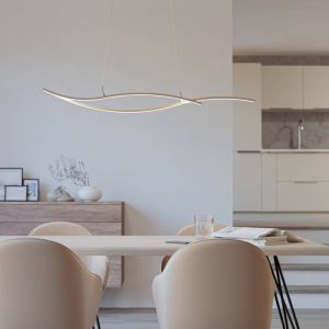 Stalowa design lampa wisząca brązowa, Tevin, 20W, 4000K LED