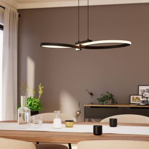 Aluminiowa nowoczesna lampa wisząca czarna, Thekla, 21W, 3000K LED