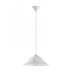 Szklana lampa wisząca biała, Anouar