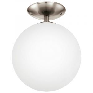 Szklana lampa sufitowa niklowa, Dave