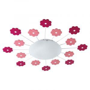 Szklana design lampa sufitowa dla dzieci różowa, Olle