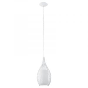Szklana design lampa wisząca biała, Maritima