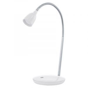 Plastikowa lampa biurkowa biała, Matteo, 3W, 3000K LED, z przełącznik