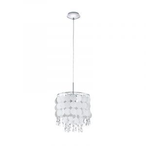 Kryształowa design lampa wisząca chromowana, Ayden