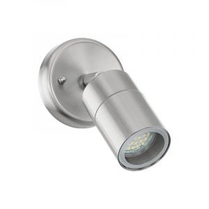 Szklana lampa zewnętrzna srebrna, Jaydae, IP44