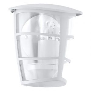 Plastikowa nowoczesna lampa zewnętrzna biała, Inas, IP44
