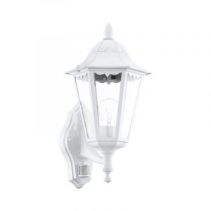Aluminiowy klasyczny kinkiet zewnętrzny z czujnikiem ruchu biały, Leanna, IP44