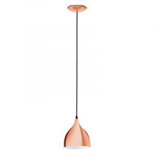 Metalowa design lampa wisząca miedziana, Piglio